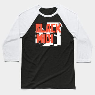 b l a c k  m i d i Baseball T-Shirt